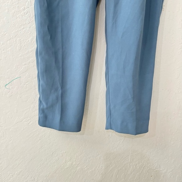 Anthropologie Sasha Button Fly Tapered Trousers Iris Blue 4 - Picture 8 of 9